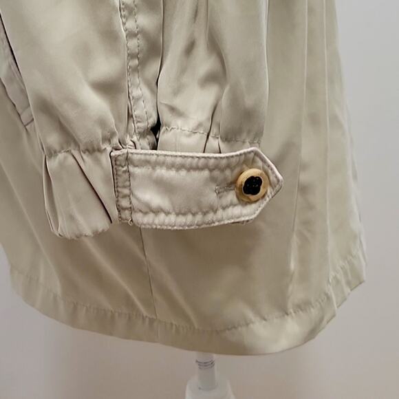 Larry Levine Microfiber Coat/Jacket Women's Size L Zip and Button Closure Nice! - Picture 8 of 13